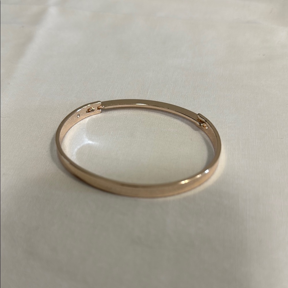Rose Gold Minimalist Bangle Bracelet Jewelry